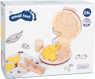 Red waffle maker set “tasty”