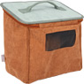 Horse toy set with a stable and accessories in the bag, brown