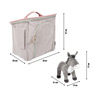 Donkey toy set with stable and accessories in the bag