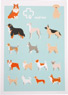 Veterinary bag with a dog