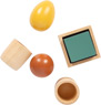 Montessori Sortierspiel mit Kugel, Würfel und Ei