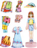Magnetic Game Dress-up Doll Magda