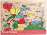 Wooden puzzle Europe