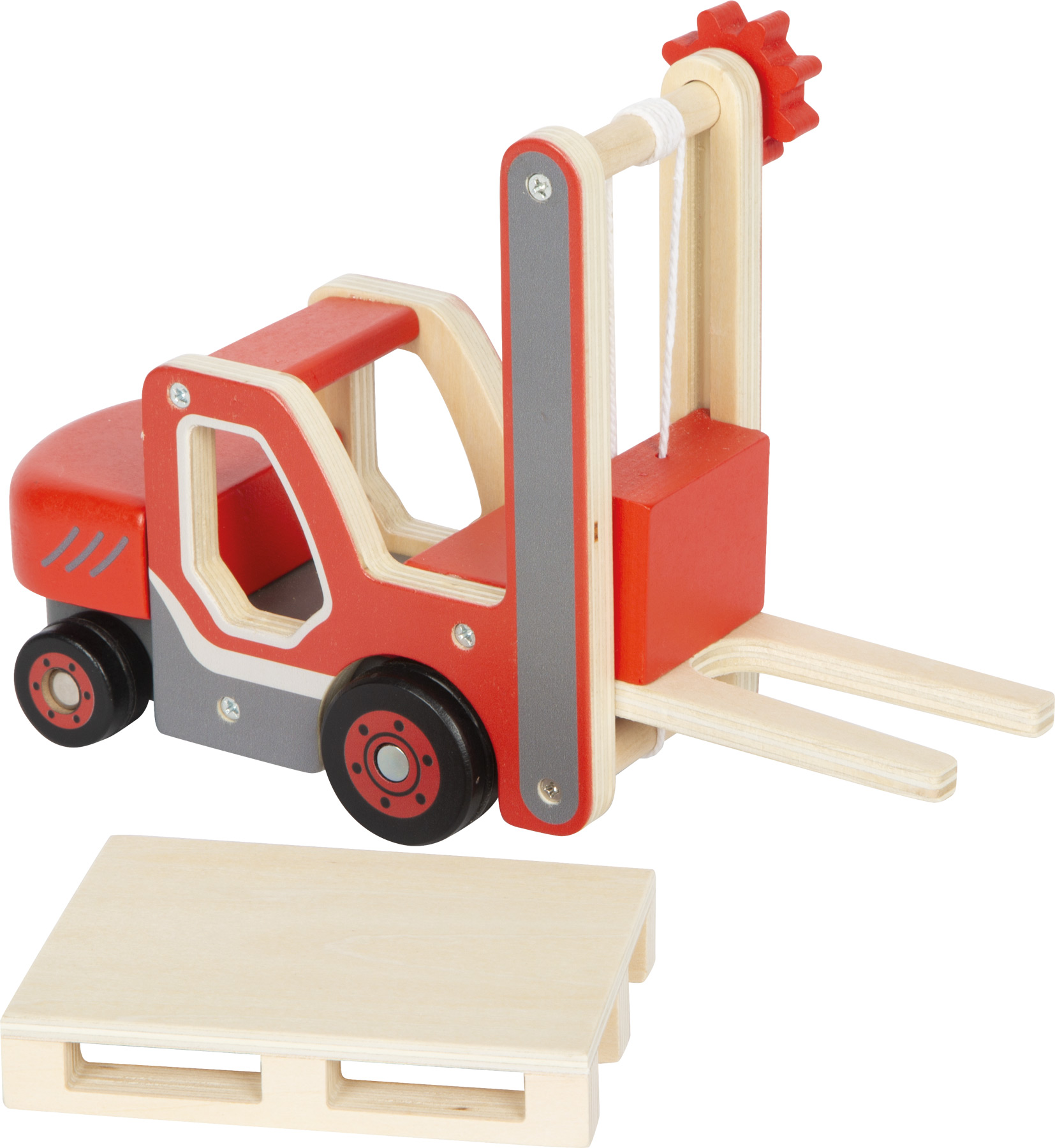 Carrello elevatore con pallet, 2 parti, 24x7x17cm
