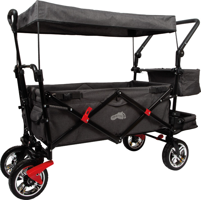 Faltbarer Bollerwagen mit Dach & Seiteneinstieg | small foot