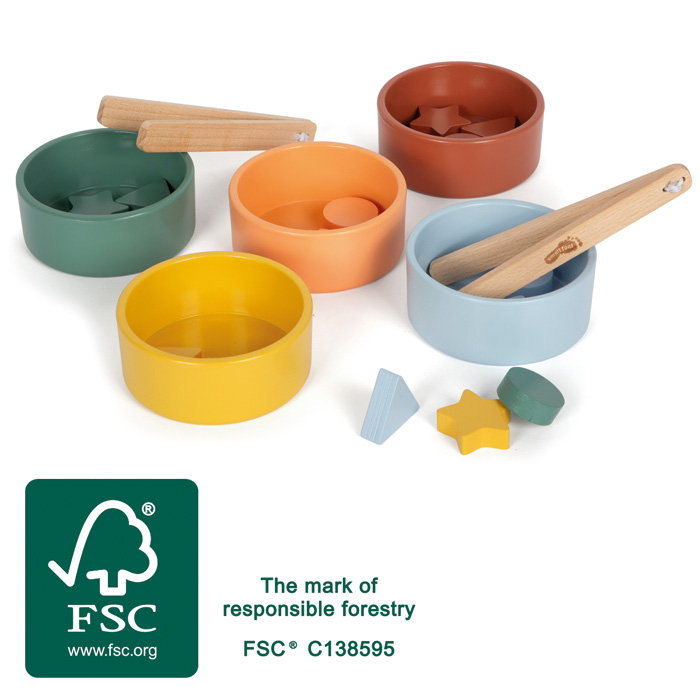 Boîte de Tri en Bois Montessori - Apprendre aux Enfants à Trier