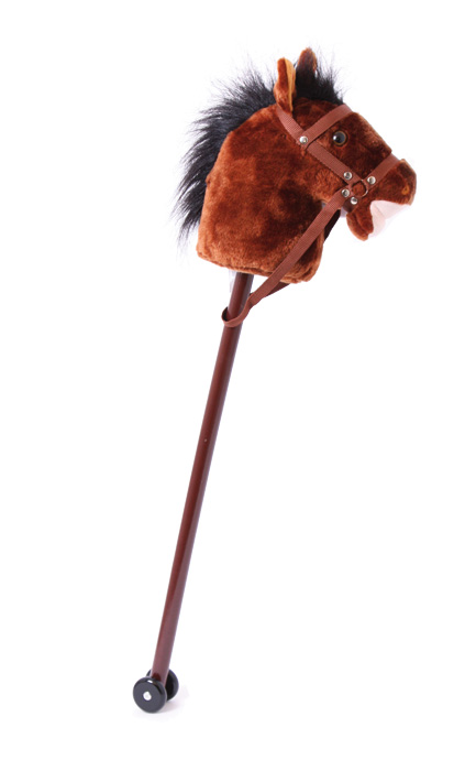 TETE DE CHEVAL BEIGE SUR BATON - PELUCHES / Peluches régulières TETE DE CHEVAL BEIGE SUR BATON - PELUCHES / Peluches régulières